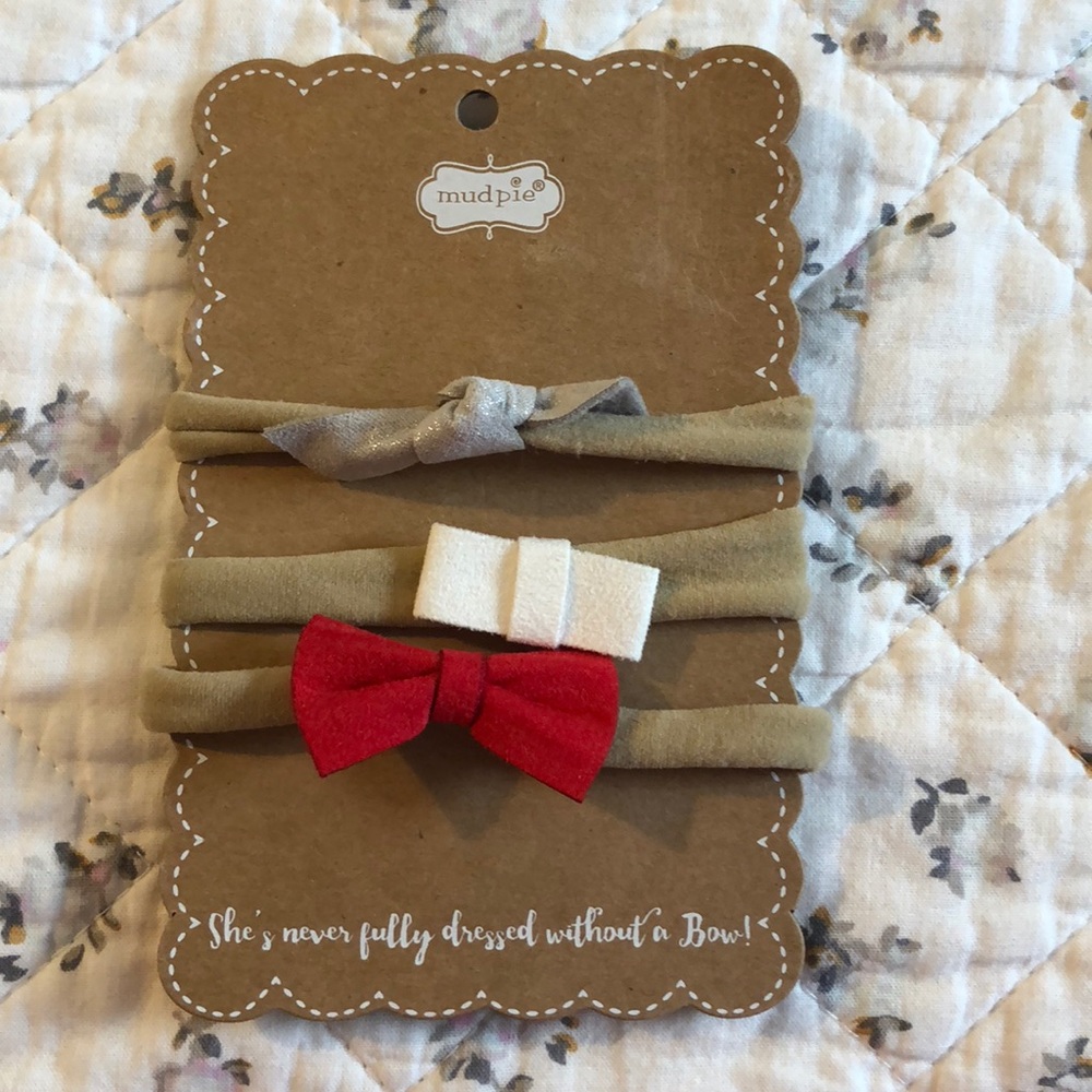 Mud pie baby bows